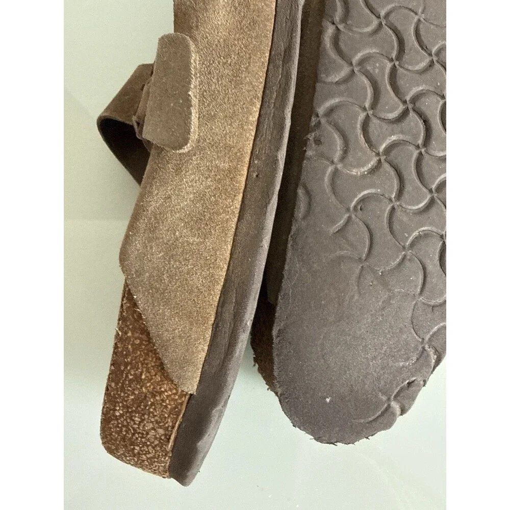 ✿ Birkenstock Brown Suede Two Strap Sandals Adjustable Buckles EU 41